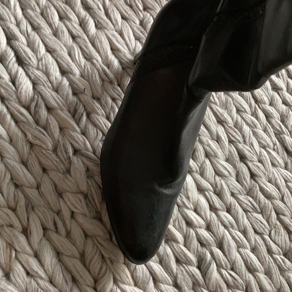 Leather boots with a heel , black , size 37 - Picture 5 of 5